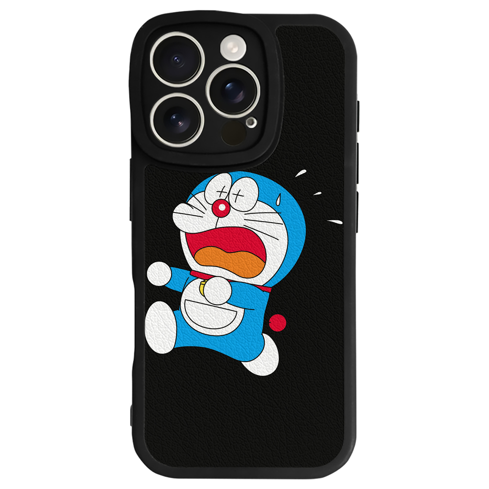（画像用） ドラえもん Doraemon 【iPhone 16シリーズ対応】シリコンスマホケース（レザー調） 材質：シリコン